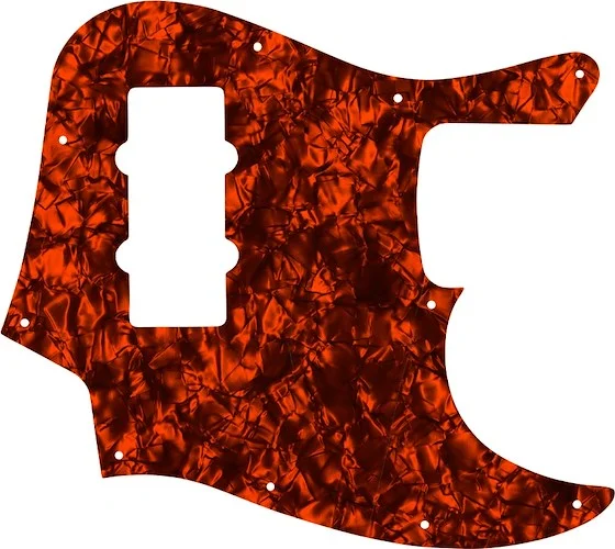 WD Custom Pickguard For Fender 2012-2013 Made In China Modern Player Jazz Bass #28OP Orange Pearl/Black/White/Black