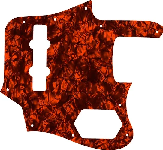 WD Custom Pickguard For Fender 2012-2013 Made In Japan Deluxe Jaguar Bass #28OP Orange Pearl/Black/White/Black