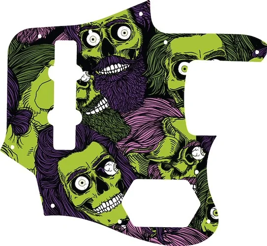 WD Custom Pickguard For Fender 2012-2013 Made In Japan Deluxe Jaguar Bass #GHA02 Zombeard Graphic