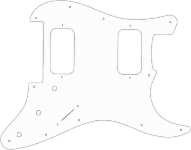 WD Custom Pickguard For Fender 2012-Present Made In Mexico Blacktop Stratocaster HH Floyd Rose #02 W