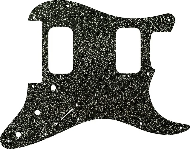 WD Custom Pickguard For Fender 2012-Present Made In Mexico Blacktop Stratocaster HH Floyd Rose #60BS Black Sparkle 