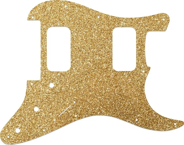 WD Custom Pickguard For Fender 2012-Present Made In Mexico Blacktop Stratocaster HH Floyd Rose #60RGS Rose Gold Sparkle 