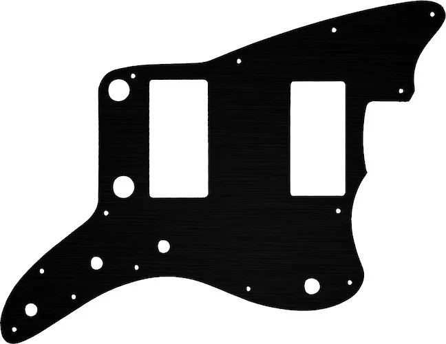 WD Custom Pickguard For Fender 2013-2014 Made In China Modern Player Jazzmaster HH #27 Simulated Bla