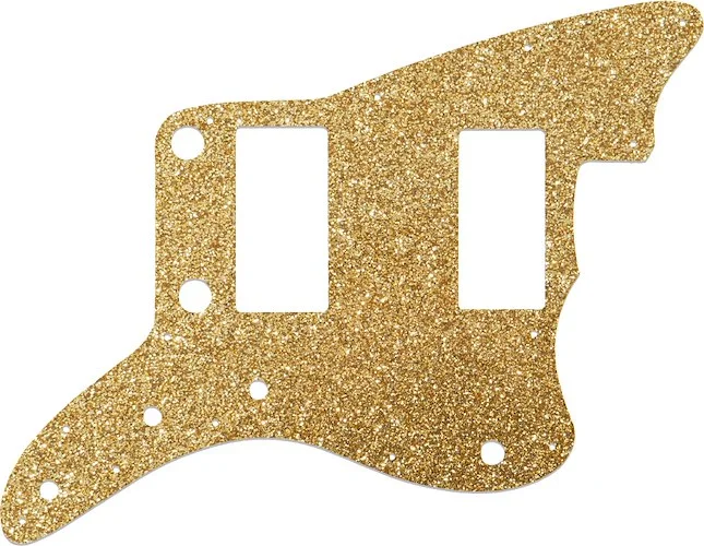 WD Custom Pickguard For Fender 2013-2014 Made In China Modern Player Jazzmaster HH #60RGS Rose Gold Sparkle 