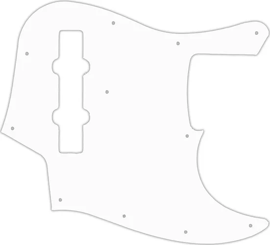 WD Custom Pickguard For Fender 2013 Made In Japan JB62SS Smart Scale Jazz Bass #02 White