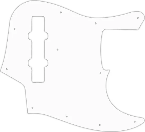 WD Custom Pickguard For Fender 2013 Made In Japan JB62SS Smart Scale Jazz Bass #04 White/Black/White