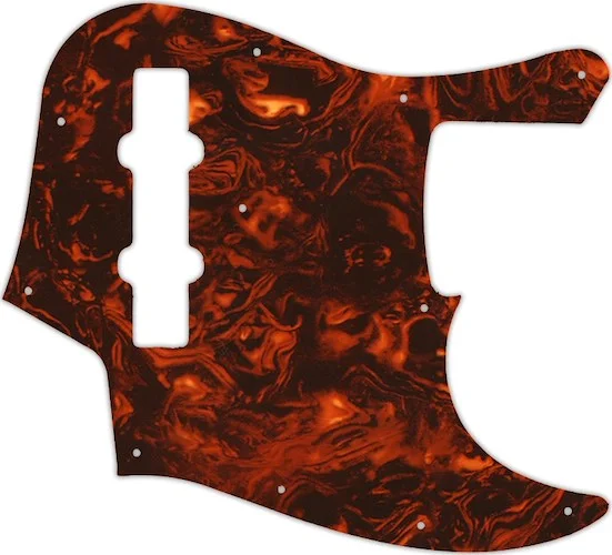 WD Custom Pickguard For Fender 2013 Made In Japan JB62SS Smart Scale Jazz Bass #05F Faux Tortiose