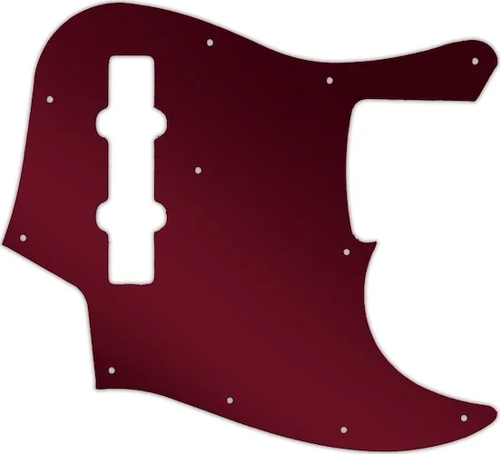 WD Custom Pickguard For Fender 2013 Made In Japan JB62SS Smart Scale Jazz Bass #10R Red Mirror