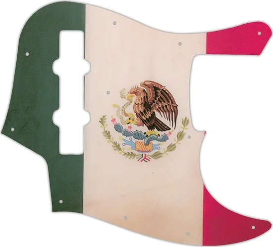 WD Custom Pickguard For Fender 2013 Made In Japan JB62SS Smart Scale Jazz Bass #G12 Mexican Flag Gra