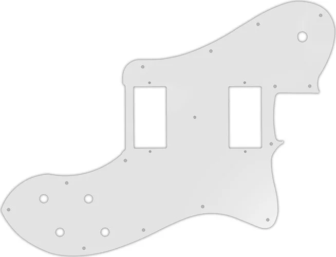 WD Custom Pickguard For Fender 2013-Present Chris Shiflett Telecaster Deluxe #22 Translucent Milk Wh