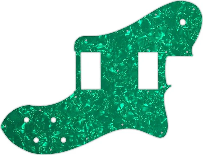 WD Custom Pickguard For Fender 2013-Present Chris Shiflett Telecaster Deluxe #28GR Green Pearl/White