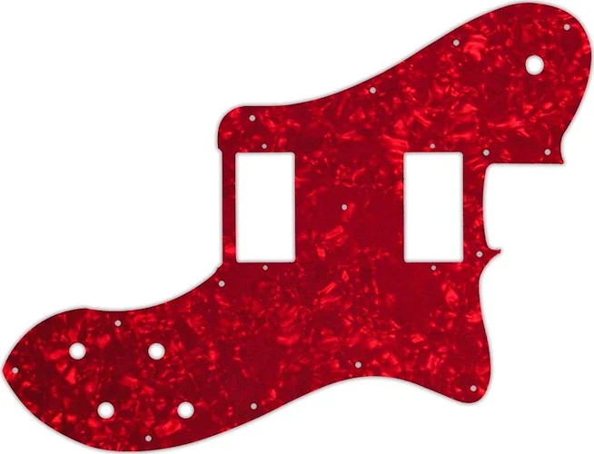 WD Custom Pickguard For Fender 2013-Present Chris Shiflett Telecaster Deluxe #28R Red Pearl/White/Bl