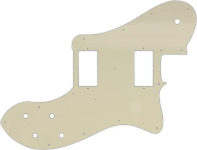 WD Custom Pickguard For Fender 2013-Present Chris Shiflett Telecaster Deluxe #55 Parchment 3 Ply
