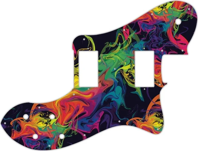 WD Custom Pickguard For Fender 2013-Present Chris Shiflett Telecaster Deluxe #GP01 Rainbow Paint Swi