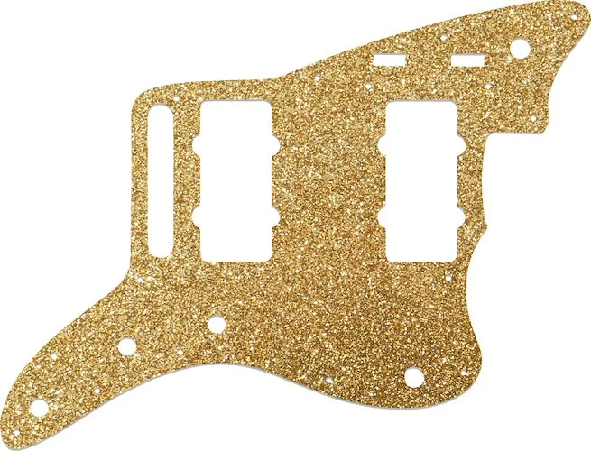WD Custom Pickguard For Fender 2014-2019 Made In Mexico Troy Van Leeuwen Jazzmaster #60RGS Rose Gold Sparkle 