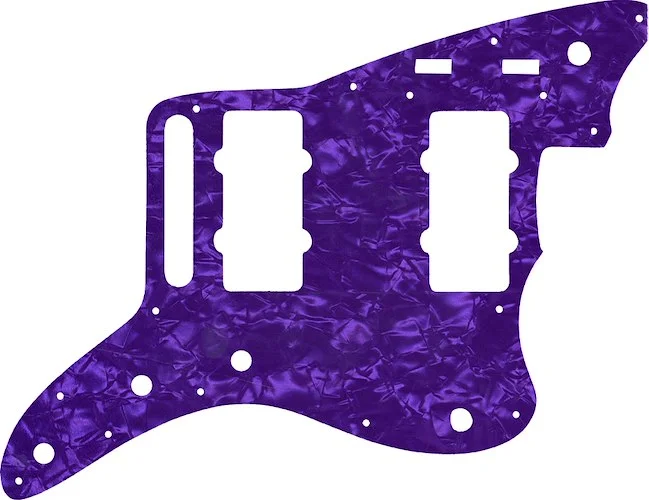 WD Custom Pickguard For Fender 2014-2019 Made In Mexico Troy Van Leeuwen Jazzmaster #28PRL Light Purple Pearl