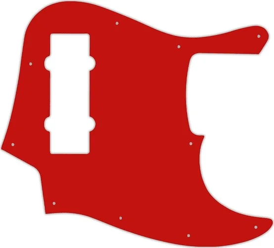 WD Custom Pickguard For Fender 2014 Made In China 5 String Modern Player Jazz Bass V Satin #07 Red/W