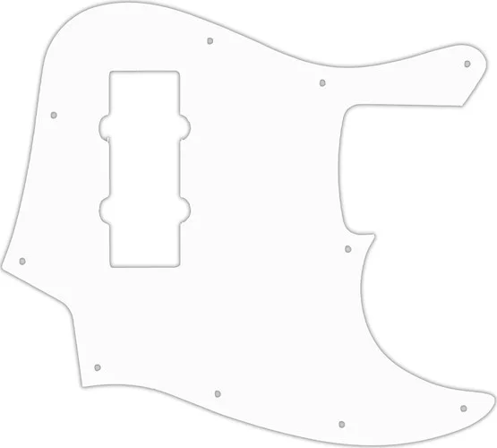 WD Custom Pickguard For Fender 2014 Made In China Modern Player Jazz Bass Satin #04 White/Black/Whit
