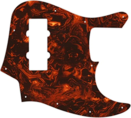 WD Custom Pickguard For Fender 2014 Made In China Modern Player Jazz Bass Satin #05F Faux Tortiose