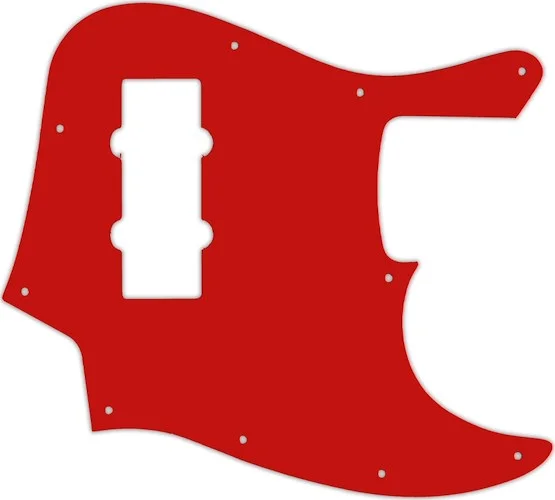 WD Custom Pickguard For Fender 2014 Made In China Modern Player Jazz Bass Satin #07 Red/White/Red