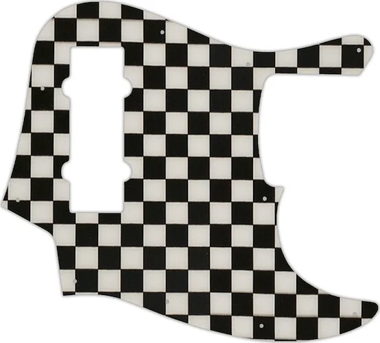 WD Custom Pickguard For Fender 2014 Made In China 5 String Modern Player Jazz Bass V Satin #CK01 Checkerboard Graphic
