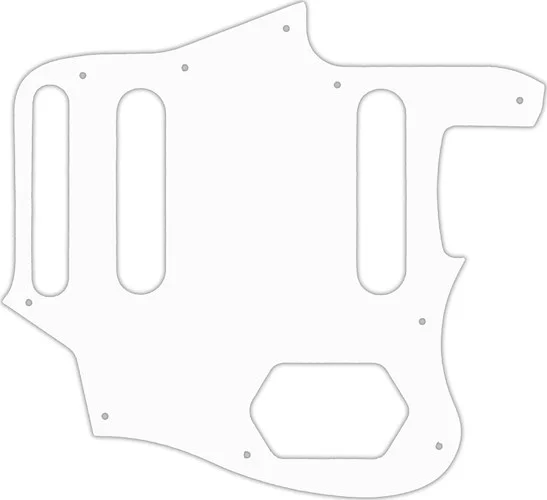 WD Custom Pickguard For Fender 2015-2018 Made In Mexico Classic Series 60s Jaguar Lacquer #02 White