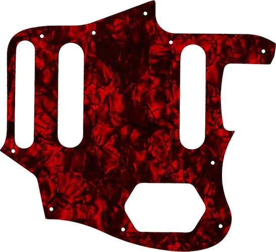 WD Custom Pickguard For Fender 2015-2018 Made In Mexico Classic Series 60s Jaguar Lacquer #28DRP Dark Red Pearl/Black/White/Black