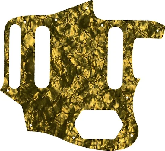 WD Custom Pickguard For Fender 2015-2018 Made In Mexico Classic Series 60s Jaguar Lacquer #28GD Gold Pearl/Black/White/Black