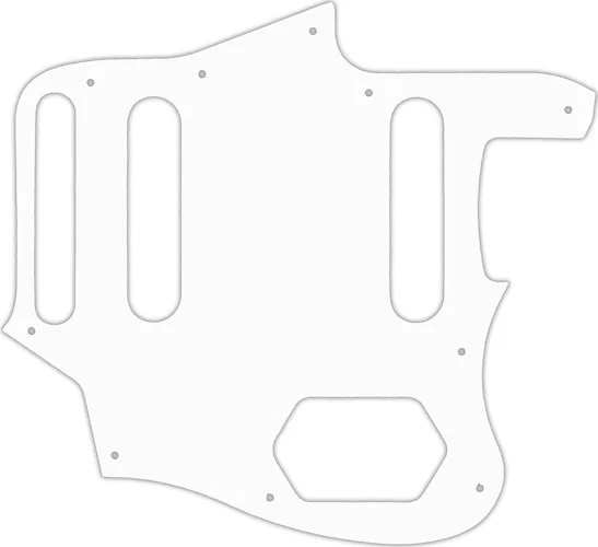 WD Custom Pickguard For Fender 2015-2018 Made In Mexico Classic Series 60s Jaguar Lacquer #04R White/Red/White
