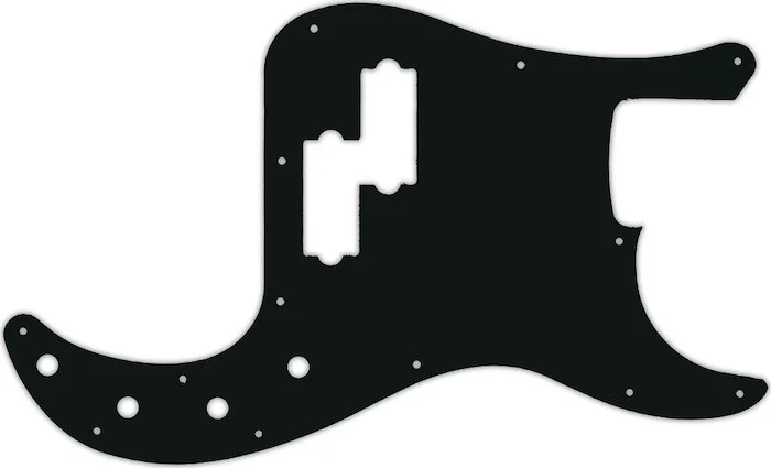 WD Custom Pickguard For Fender 2016-2019 Made In Mexico Special Edition Deluxe PJ Bass #01A Black Ac