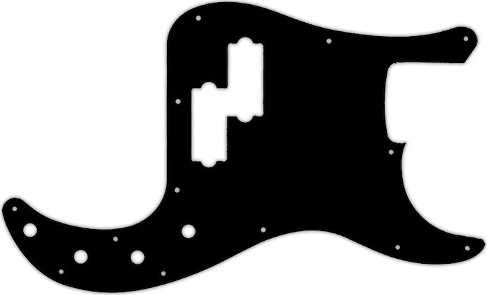 WD Custom Pickguard For Fender 2016-2019 Made In Mexico Special Edition Deluxe PJ Bass #03P Black/Pa
