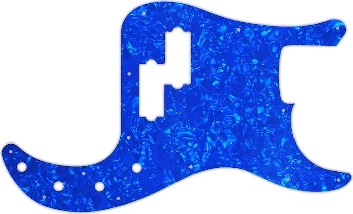 WD Custom Pickguard For Fender 2016-2019 Made In Mexico Special Edition Deluxe PJ Bass #28BU Blue Pe