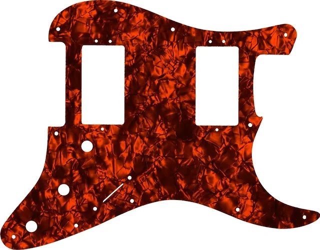WD Custom Pickguard For Fender 2016 American Professional Stratocaster HH With Covered Shawbuckers #28OP Orange Pearl/Black/White/Black