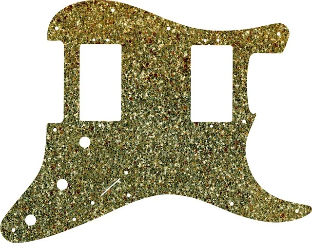 WD Custom Pickguard For Fender 2016 American Professional Stratocaster HH With Covered Shawbuckers #60GS Gold Sparkle 