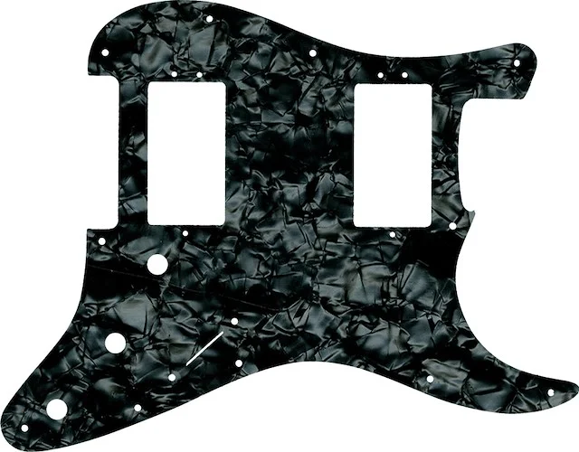 WD Custom Pickguard For Fender 2016 American Professional Stratocaster HH With Covered Shawbuckers #28JBK Jet Black Pearl