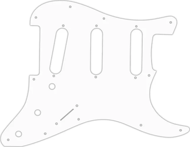 WD Custom Pickguard For Fender 2017-2019 American Professional Stratocaster #02T White Thin