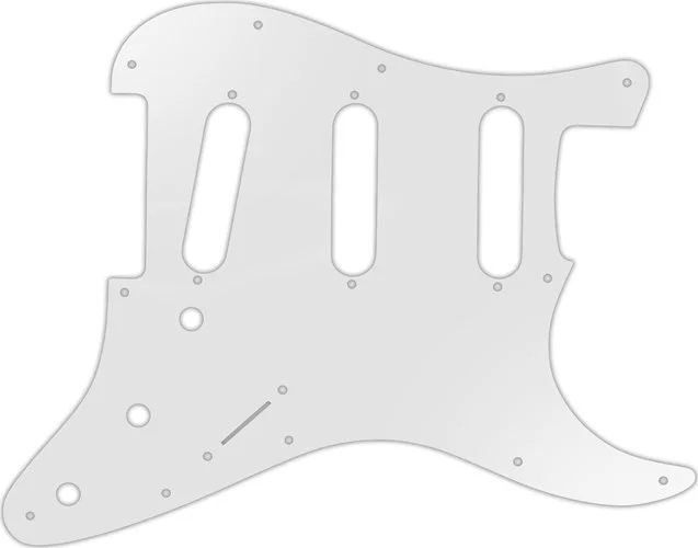 WD Custom Pickguard For Fender 2017-2019 American Professional Stratocaster #22 Translucent Milk Whi