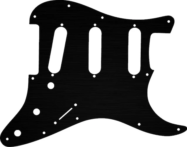 WD Custom Pickguard For Fender 2017-2019 American Professional Stratocaster #27T Simulated Black Ano