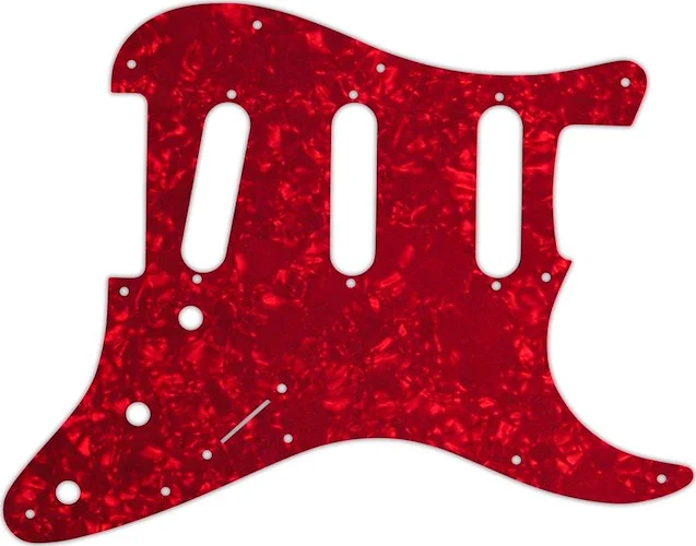 WD Custom Pickguard For Fender 2017-2019 American Professional Stratocaster #28R Red Pearl/White/Bla