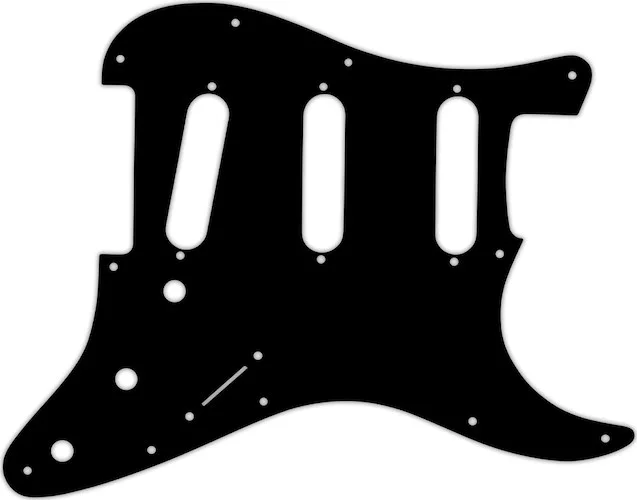 WD Custom Pickguard For Fender 2017-2019 American Professional Stratocaster #29 Matte Black