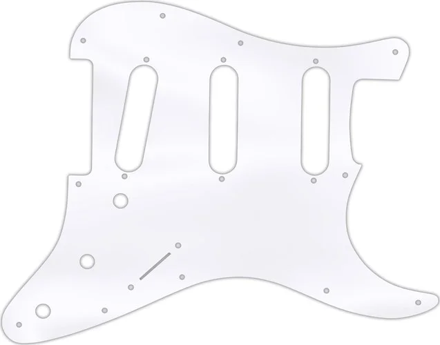 WD Custom Pickguard For Fender 2017-2019 American Professional Stratocaster #45 Clear Acrylic