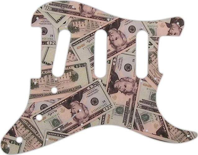 WD Custom Pickguard For Fender 2017-2019 American Professional Stratocaster #G16 Money Graphic