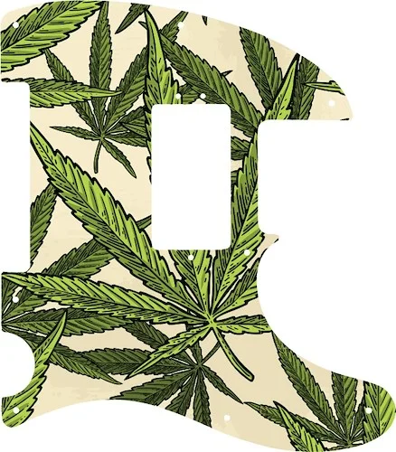 WD Custom Pickguard For Fender 2017-2019 American Professional Telecaster #GC02 Cannabis Leaf Graphic