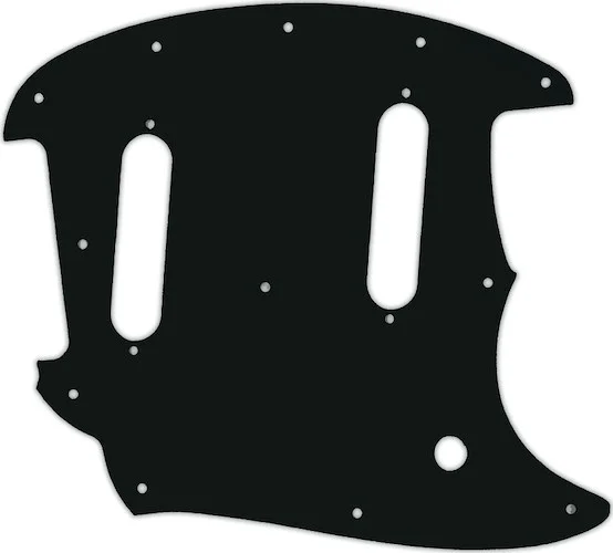 WD Custom Pickguard For Fender 2017-Present Classic Style Mustang #01A Black Acrylic