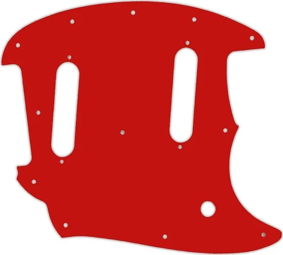 WD Custom Pickguard For Fender 2017-Present Classic Style Mustang #07S Red Solid