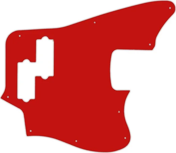 WD Custom Pickguard For Fender 2018 Player Series Jaguar Bass #07S Red Solid