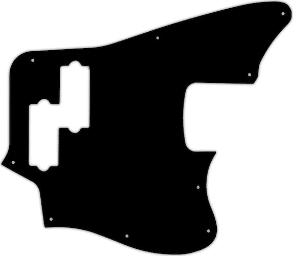 WD Custom Pickguard For Fender 2018 Player Series Jaguar Bass #09 Black/White/Black/White/Black