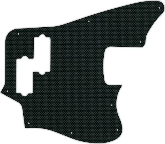 WD Custom Pickguard For Fender 2018 Player Series Jaguar Bass #17B Simulated Black Carbon Fiber