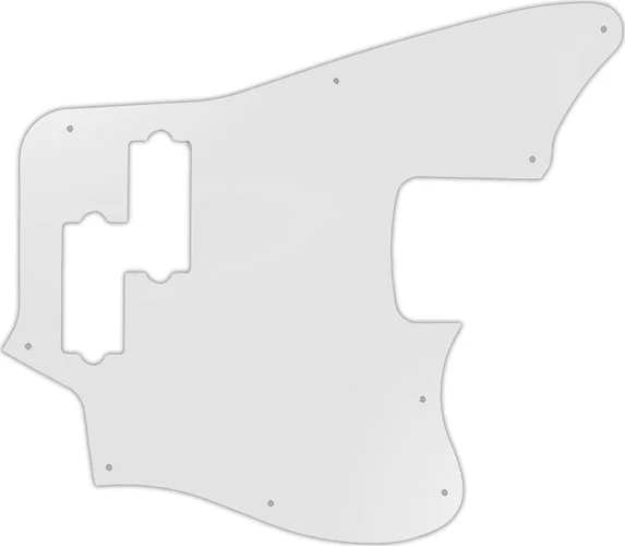 WD Custom Pickguard For Fender 2018 Player Series Jaguar Bass #22 Translucent Milk White