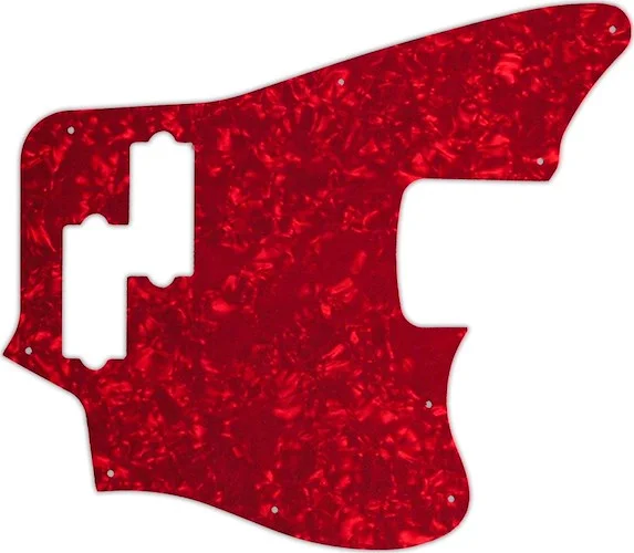 WD Custom Pickguard For Fender 2018 Player Series Jaguar Bass #28R Red Pearl/White/Black/White